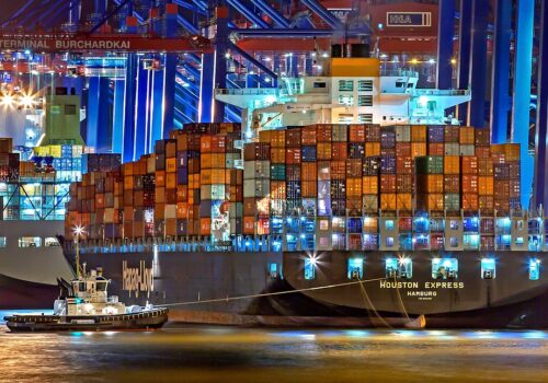 Hamburg Port Hamburg Container Ship Germany